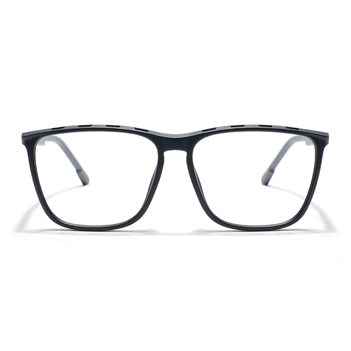 Eyejack Photochromic Matt Black Square Eyeglasses for Men & Women (18002CL588-C2)