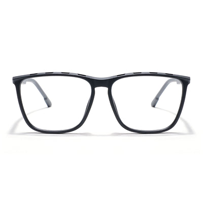Eyejack Photochromic Matt Black Square Eyeglasses for Men & Women (18002CL588-C2)