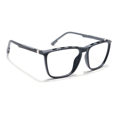 Eyejack Photochromic Matt Black Square Eyeglasses for Men & Women (18002CL588-C2)