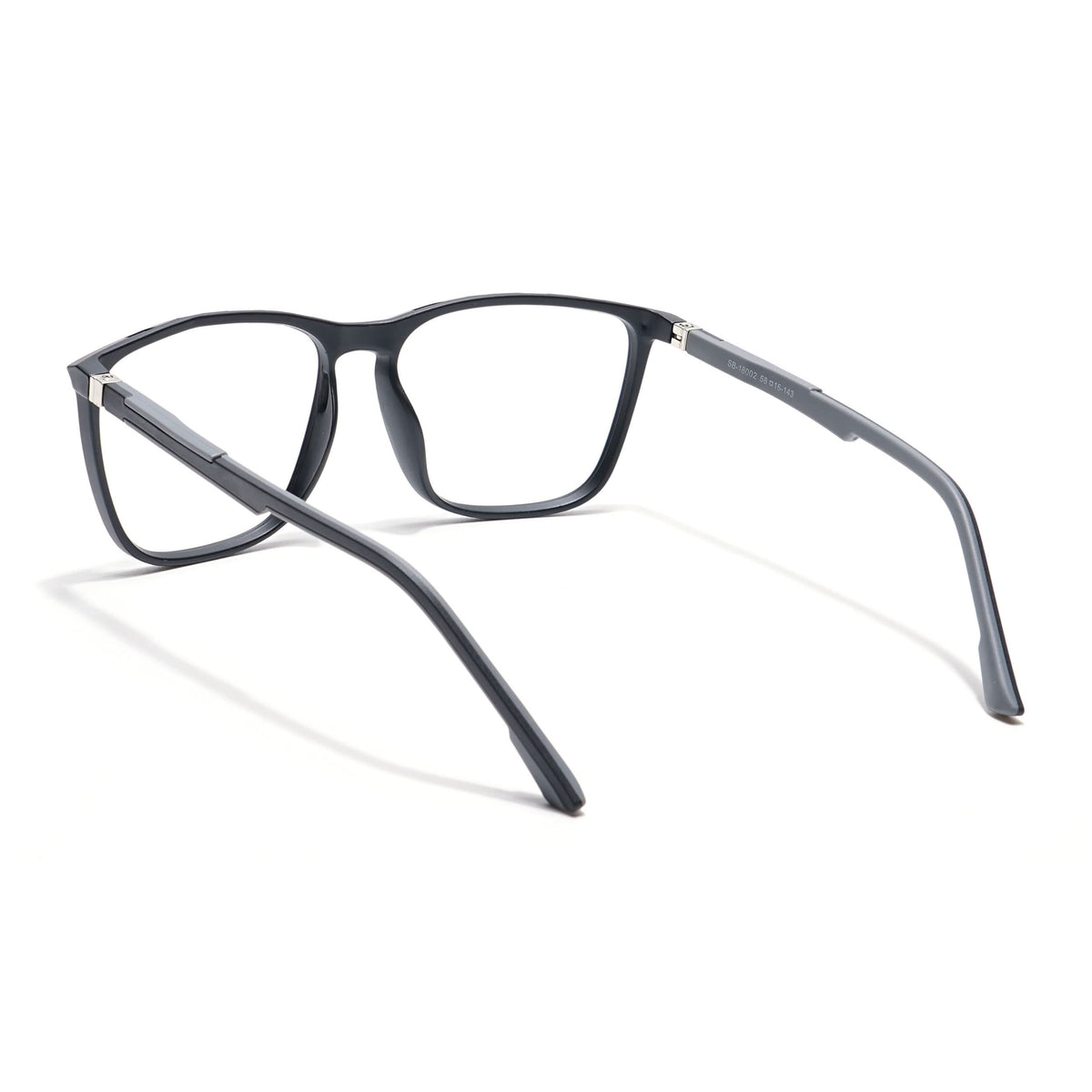 Eyejack Photochromic Matt Black Square Eyeglasses for Men & Women (18002CL588-C2)