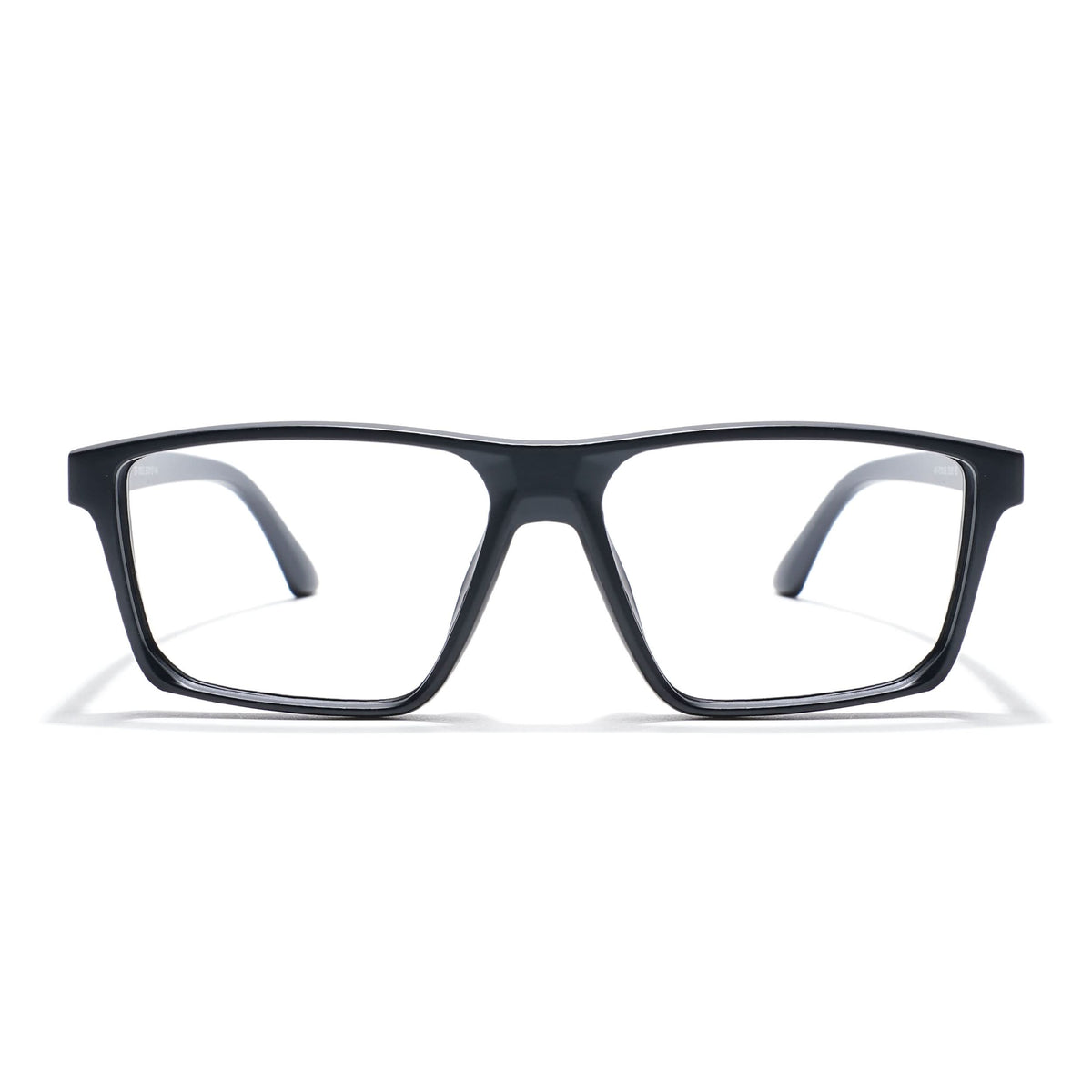 Eyejack Photochromic Matt Black Rectangle Eyeglasses for Men & Women (18003CL590-C2)