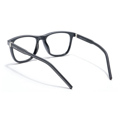 Eyejack Photochromic Shine Black Square Eyeglasses for Men & Women (18004CL591-C1)