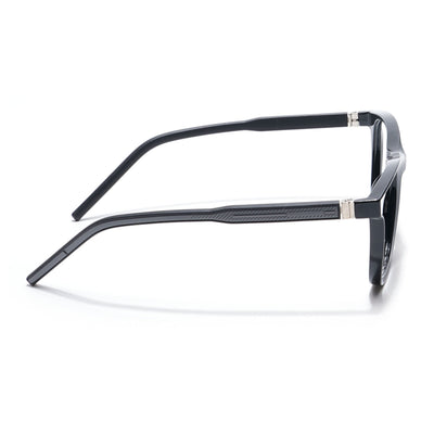 Eyejack Photochromic Shine Black Square Eyeglasses for Men & Women (18004CL591-C1)