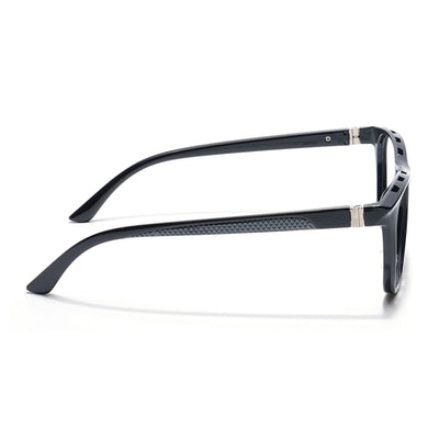 Eyejack Photochromic Shine Black Square Eyeglasses for Men & Women (18011CL593-C1)