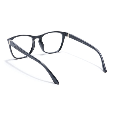 Eyejack Photochromic Matt Black Square Eyeglasses for Men & Women (18011CL594-C2)