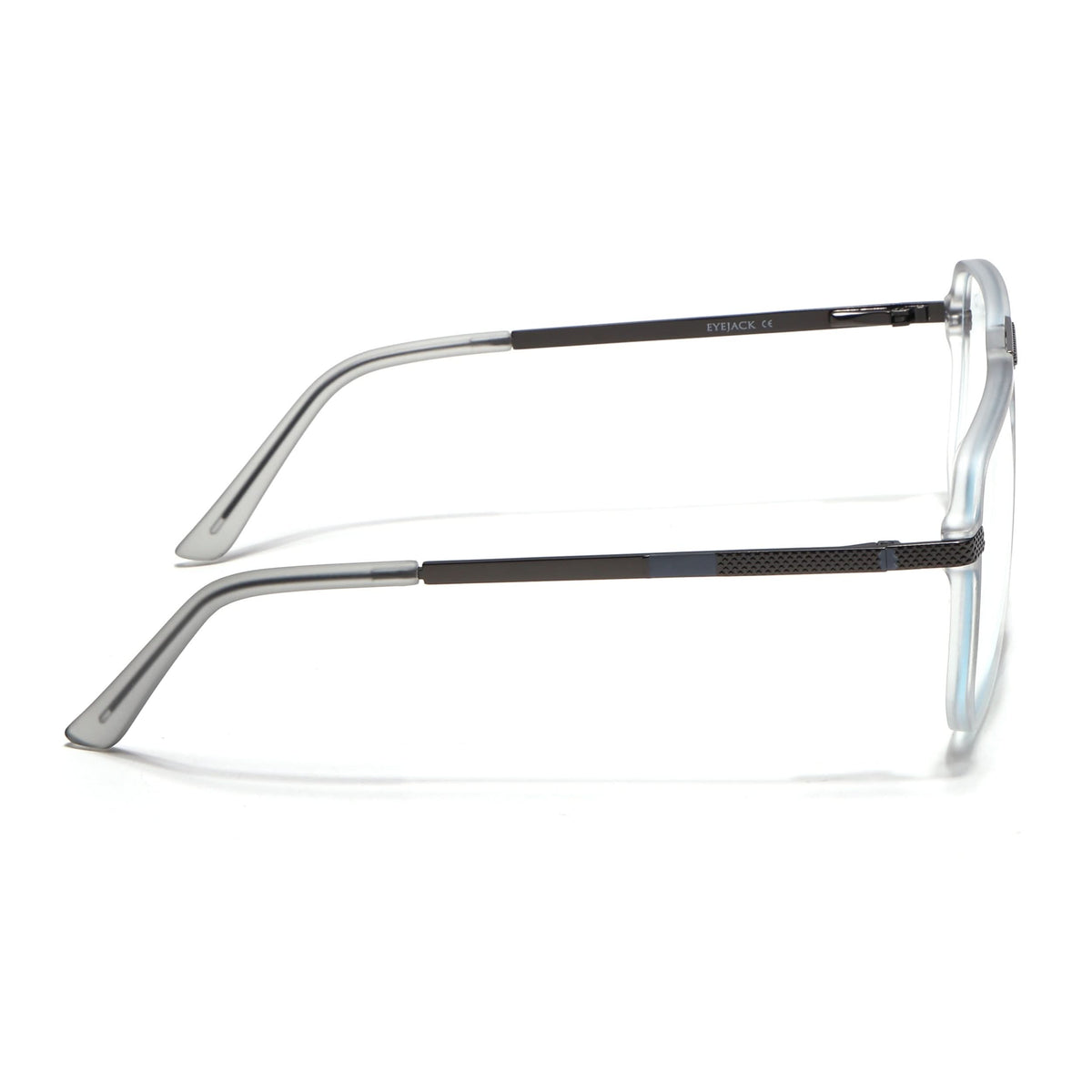 EyeJack Titex Matt Grey Wayfarer Eyeglasses for Men & Women (18901CL254-C6)