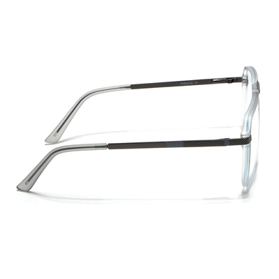 EyeJack Titex Matt Grey Wayfarer Eyeglasses for Men & Women (18901CL254-C6)