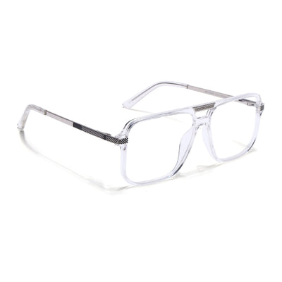 EyeJack Titex Transparent Wayfarer Eyeglasses for Men & Women (18901CL255-C7)