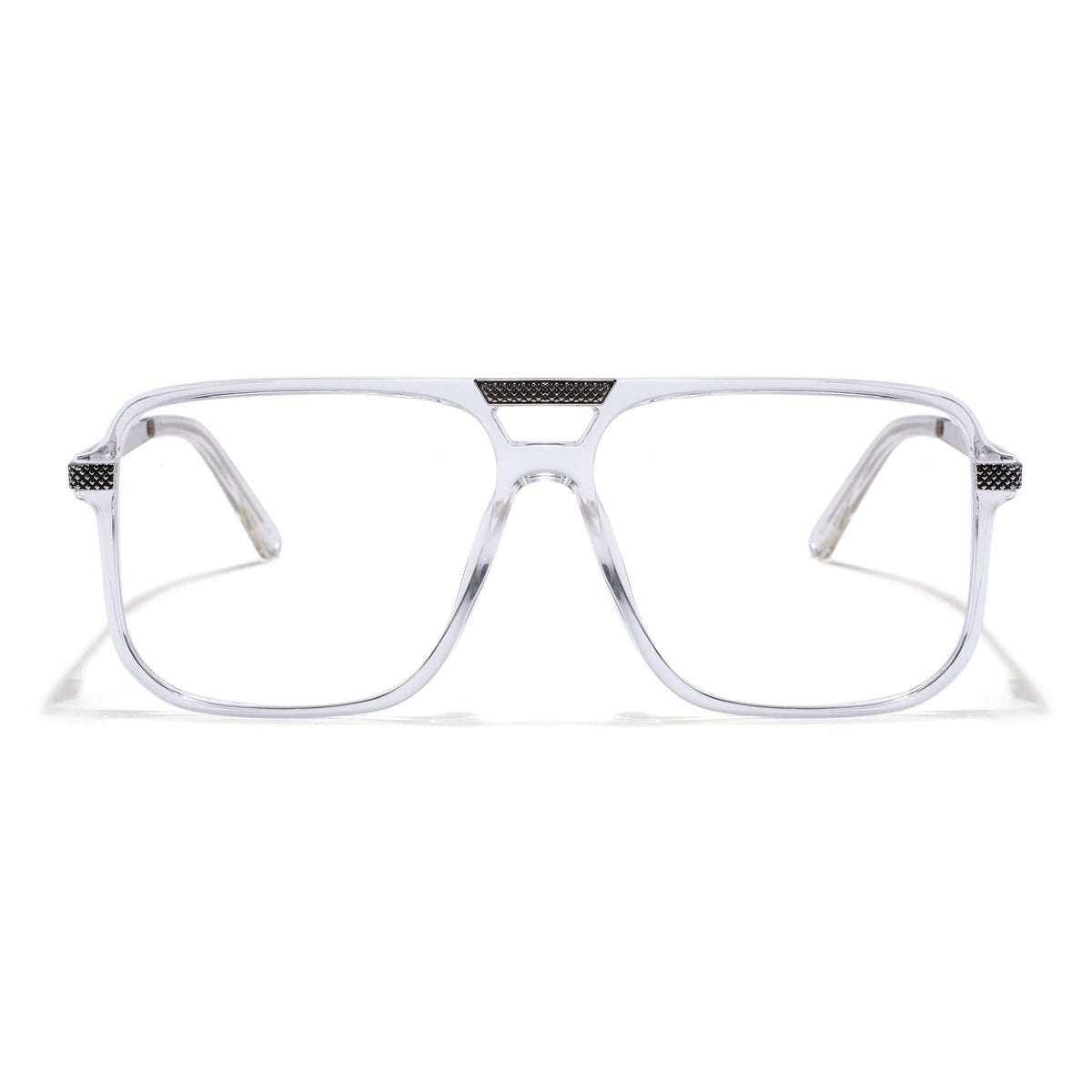 EyeJack Titex Transparent Wayfarer Eyeglasses for Men & Women (18901CL255-C7)