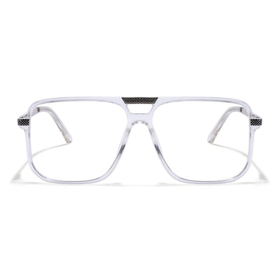 EyeJack Titex Transparent Wayfarer Eyeglasses for Men & Women (18901CL255-C7)