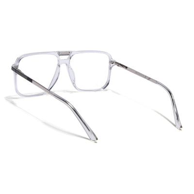 EyeJack Titex Transparent Wayfarer Eyeglasses for Men & Women (18901CL255-C7)