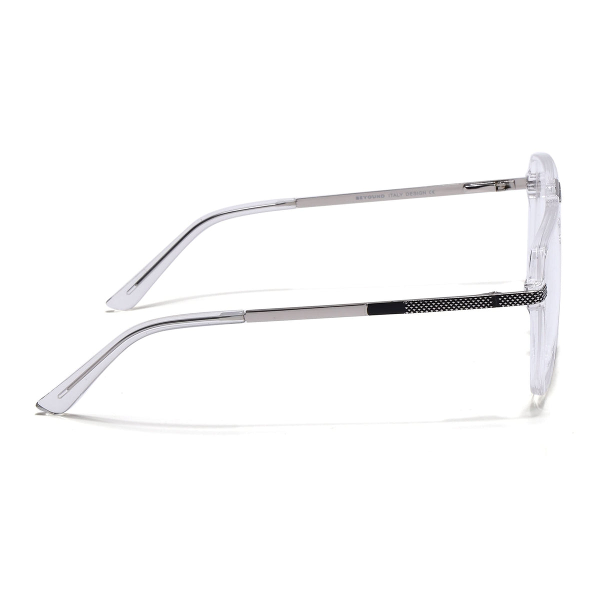 EyeJack Titex Transparent Wayfarer Eyeglasses for Men & Women (18901CL255-C7)