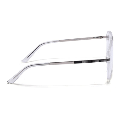 EyeJack Titex Transparent Wayfarer Eyeglasses for Men & Women (18901CL255-C7)