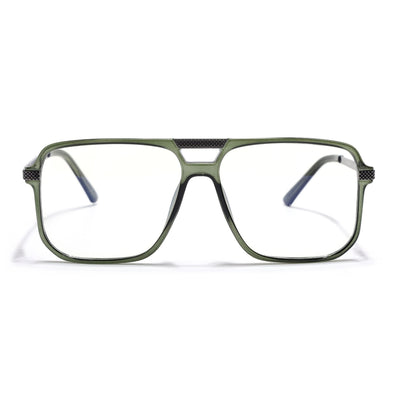 EyeJack Titex Green Wayfarer Eyeglasses for Men & Women (18901CL257-C9)