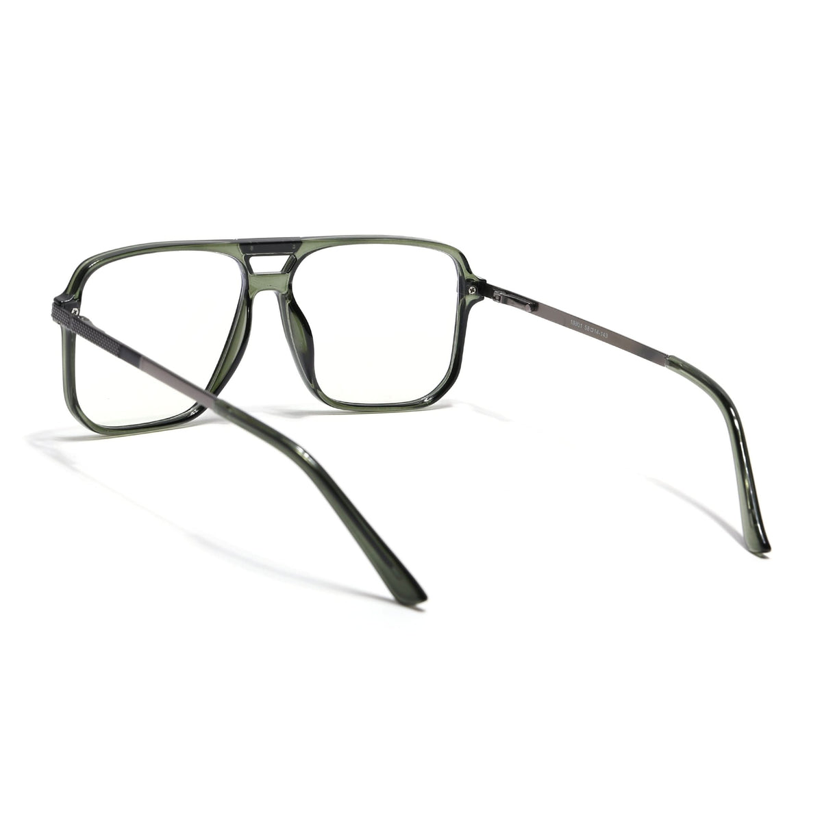 EyeJack Titex Green Wayfarer Eyeglasses for Men & Women (18901CL257-C9)