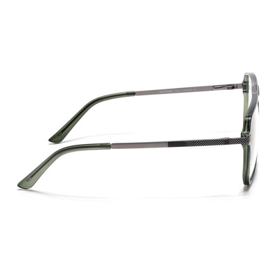 EyeJack Titex Green Wayfarer Eyeglasses for Men & Women (18901CL257-C9)