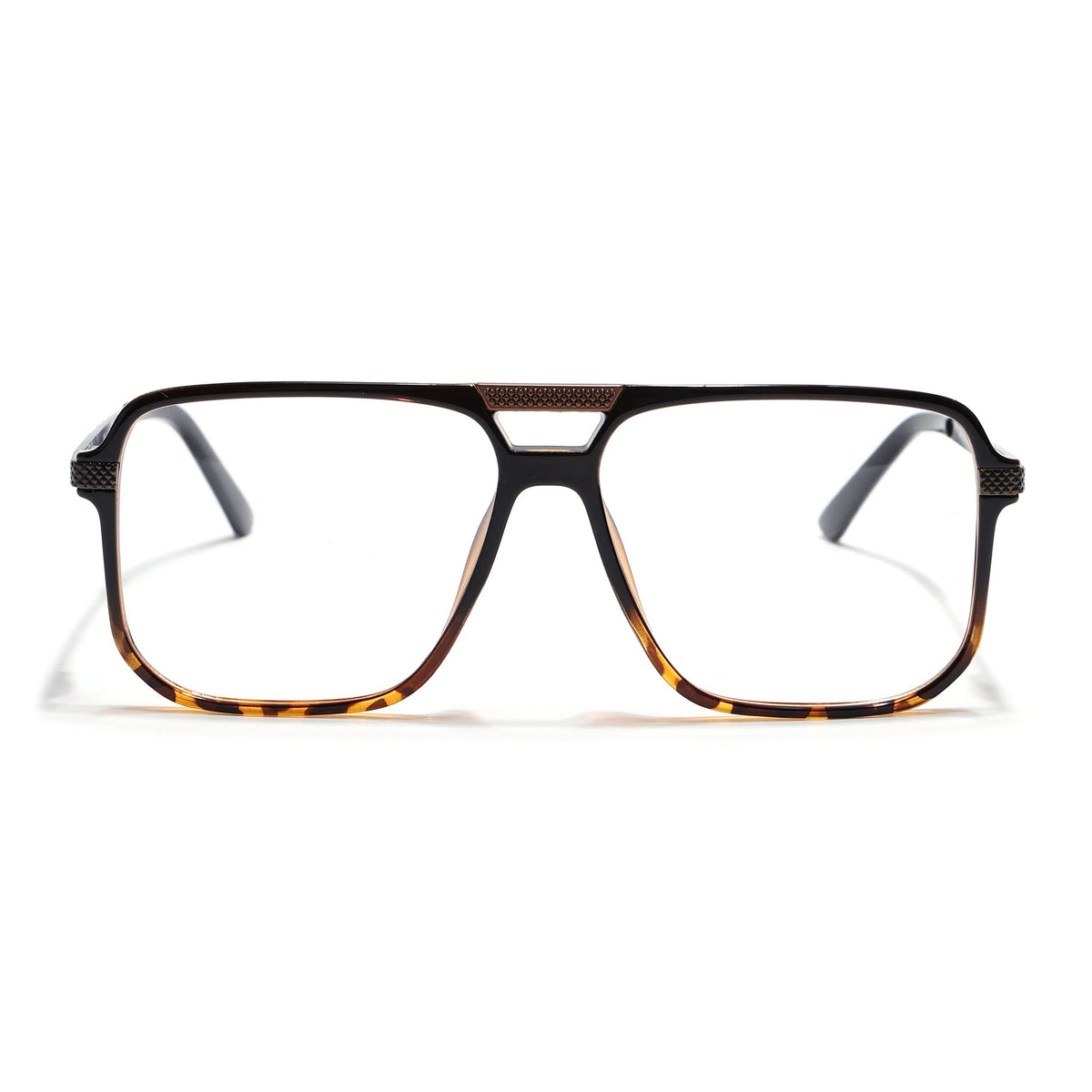 EyeJack Titex Demi Brown Wayfarer Eyeglasses for Men & Women (18901CL259-C11)