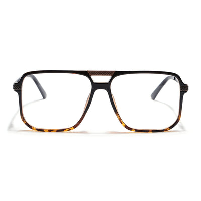 EyeJack Titex Demi Brown Wayfarer Eyeglasses for Men & Women (18901CL259-C11)