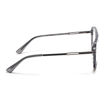 EyeJack Titex Shine Grey Wayfarer Eyeglasses for Men & Women (18902CL264-C5)