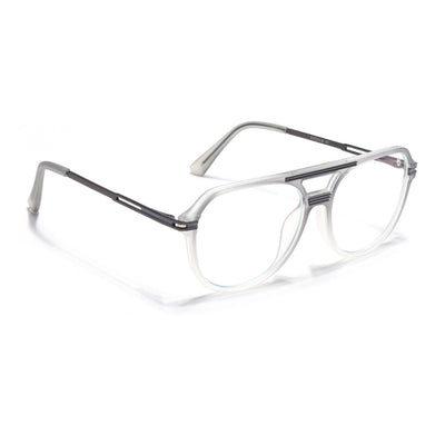 EyeJack Titex Matt Grey Wayfarer Eyeglasses for Men & Women (18902CL265-C6)