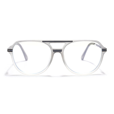 EyeJack Titex Matt Grey Wayfarer Eyeglasses for Men & Women (18902CL265-C6)