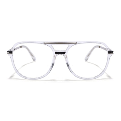 EyeJack Titex Transparent Wayfarer Eyeglasses for Men & Women (18902CL266-C7)