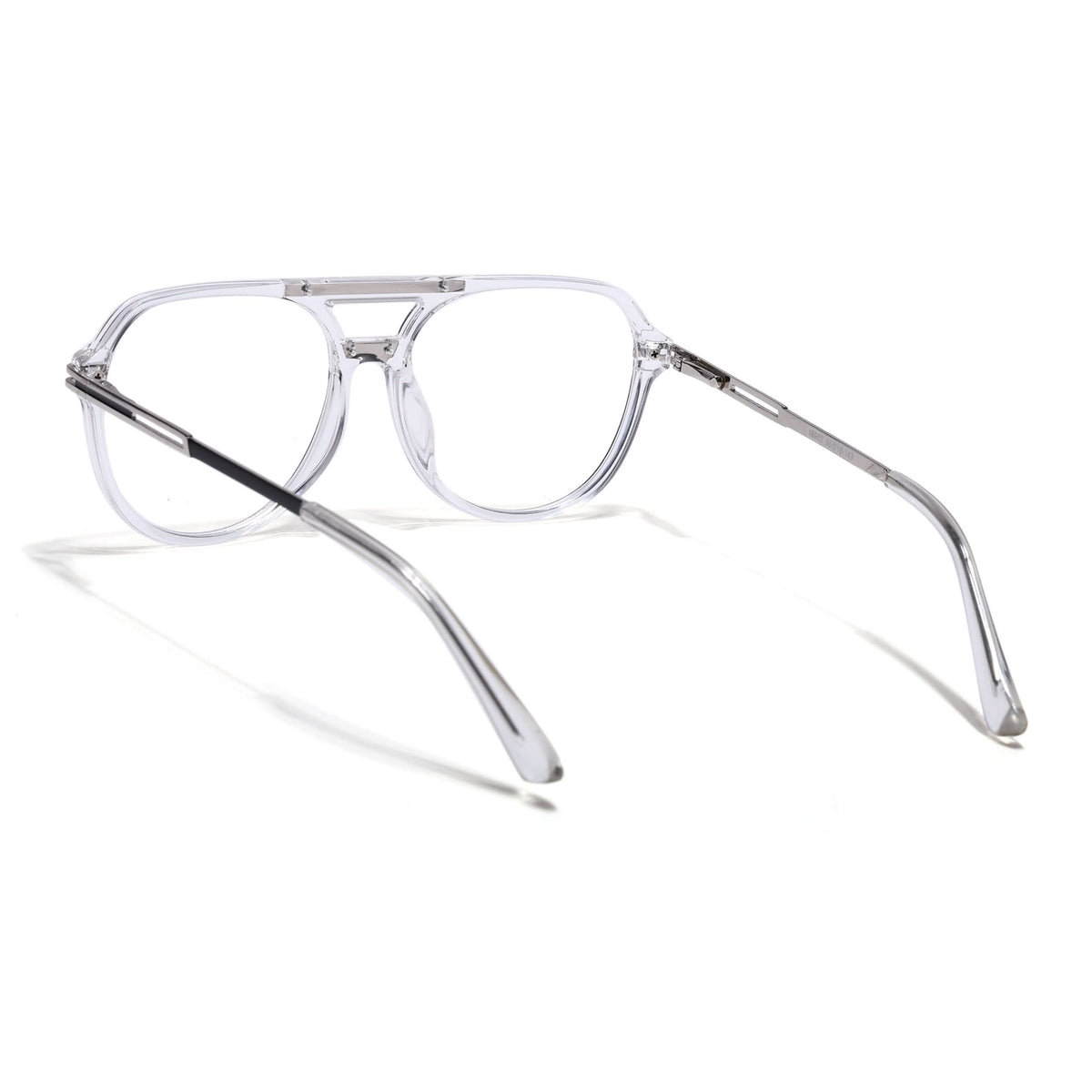 EyeJack Titex Transparent Wayfarer Eyeglasses for Men & Women (18902CL266-C7)