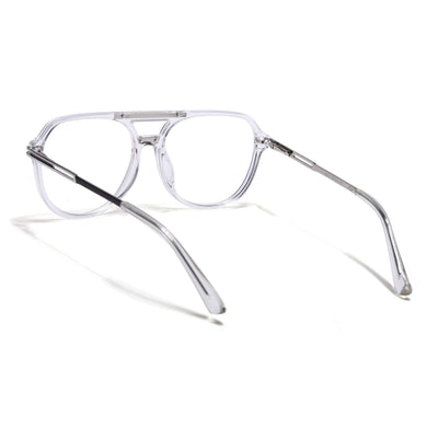 EyeJack Titex Transparent Wayfarer Eyeglasses for Men & Women (18902CL266-C7)