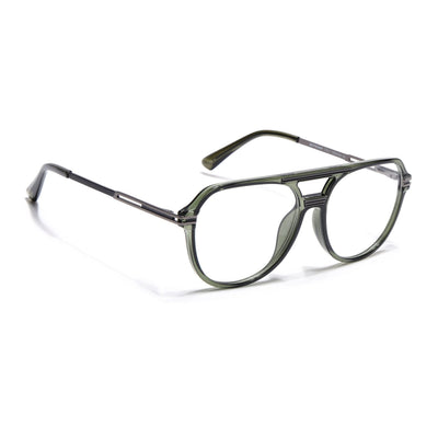EyeJack Titex Green Wayfarer Eyeglasses for Men & Women (18902CL267-C8)