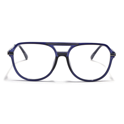 EyeJack Titex Blue Wayfarer Eyeglasses for Men & Women (18902CL268-C9)