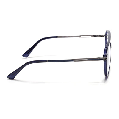 EyeJack Titex Blue Wayfarer Eyeglasses for Men & Women (18902CL268-C9)