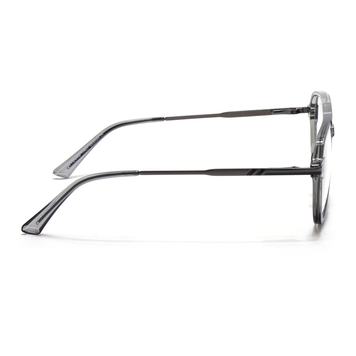 EyeJack Titex Shine Grey Wayfarer Eyeglasses for Men & Women (18903CL352-C5)