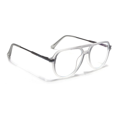 EyeJack Titex Matt Grey Wayfarer Eyeglasses for Men & Women (18903CL353-C6)