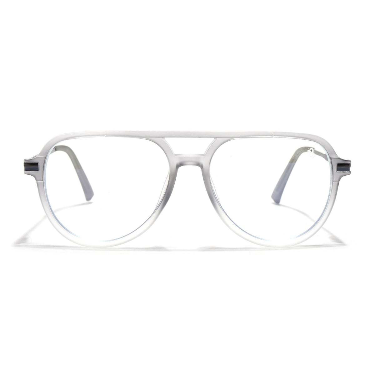 EyeJack Titex Matt Grey Wayfarer Eyeglasses for Men & Women (18903CL353-C6)