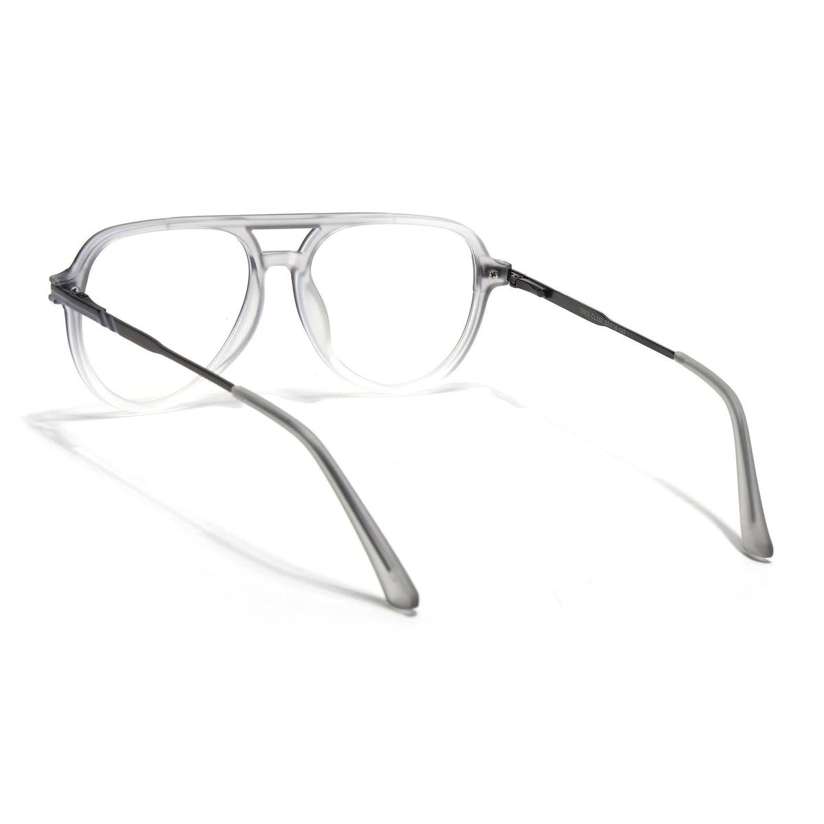 EyeJack Titex Matt Grey Wayfarer Eyeglasses for Men & Women (18903CL353-C6)