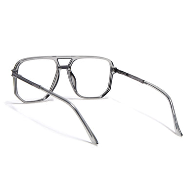 EyeJack Titex Shine Grey Wayfarer Eyeglasses for Men & Women (18904CL274-C5)