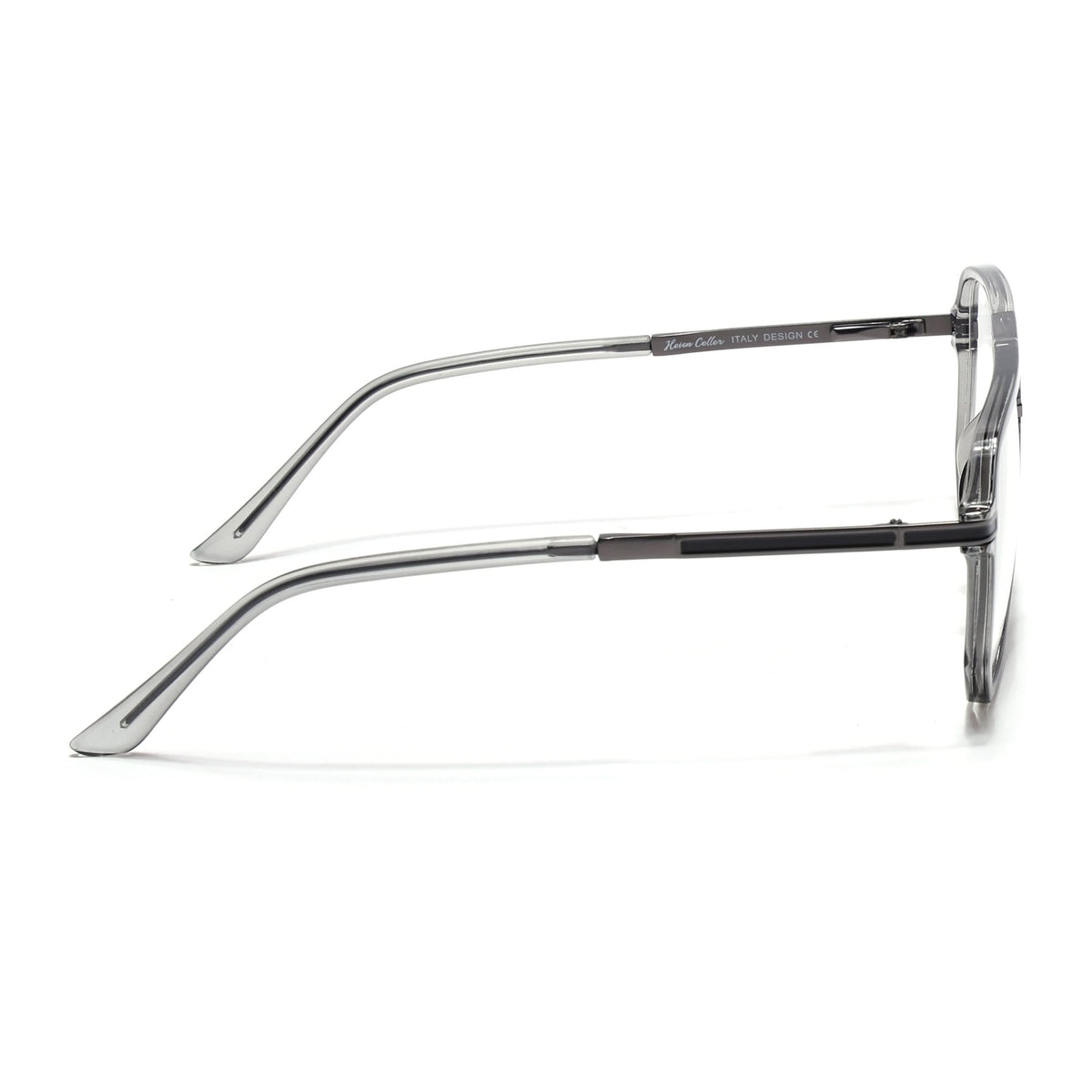EyeJack Titex Shine Grey Wayfarer Eyeglasses for Men & Women (18904CL274-C5)