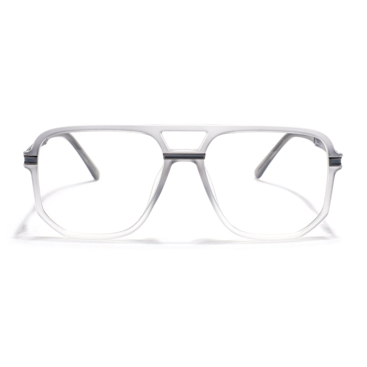 EyeJack Titex Matt Grey Wayfarer Eyeglasses for Men & Women (18904CL275-C6)