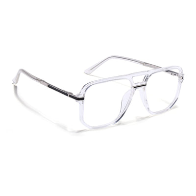 EyeJack Titex Transparent Wayfarer Eyeglasses for Men & Women (18904CL276-C7)