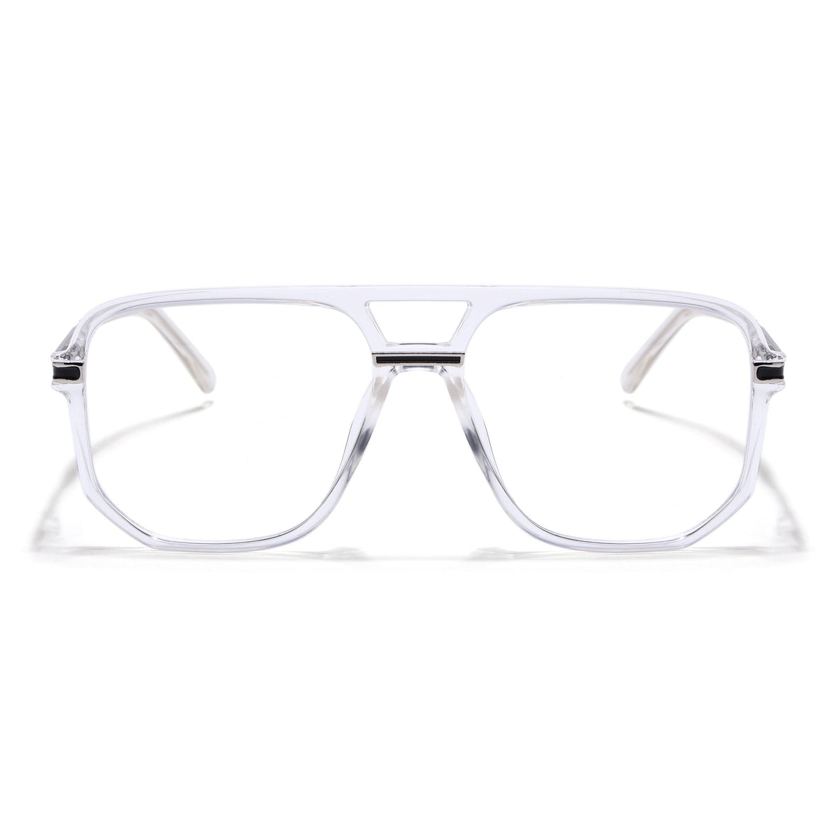 EyeJack Titex Transparent Wayfarer Eyeglasses for Men & Women (18904CL276-C7)