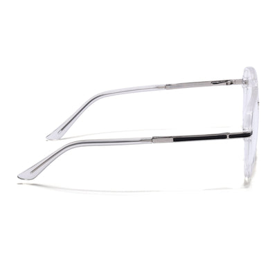 EyeJack Titex Transparent Wayfarer Eyeglasses for Men & Women (18904CL276-C7)