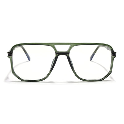 EyeJack Titex Green Wayfarer Eyeglasses for Men & Women (18904CL278-C9)
