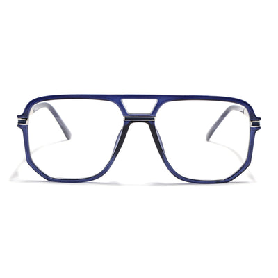 EyeJack Titex Blue Wayfarer Eyeglasses for Men & Women (18904CL279-C10)