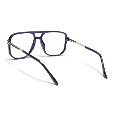 EyeJack Titex Blue Wayfarer Eyeglasses for Men & Women (18904CL279-C10)
