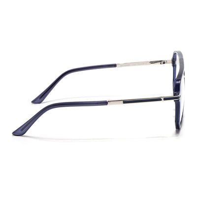 EyeJack Titex Blue Wayfarer Eyeglasses for Men & Women (18904CL279-C10)