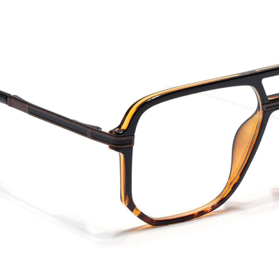 EyeJack Titex Demi Brown Wayfarer Eyeglasses for Men & Women (18904CL280-C11)