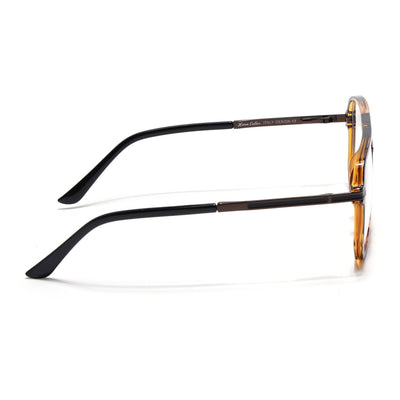 EyeJack Titex Demi Brown Wayfarer Eyeglasses for Men & Women (18904CL280-C11)