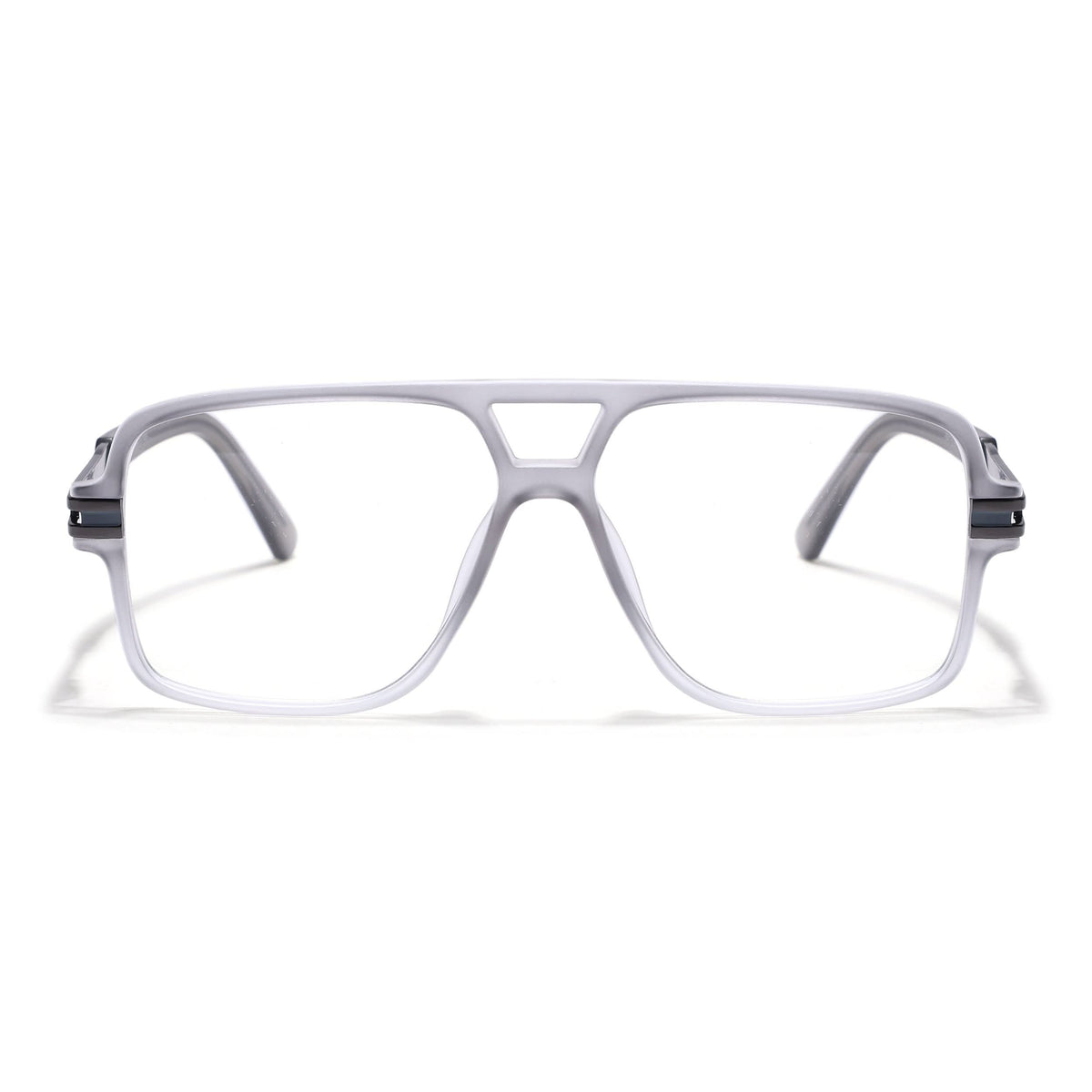 EyeJack Titex Matt Grey Wayfarer Eyeglasses for Men & Women (18905CL286-C6)