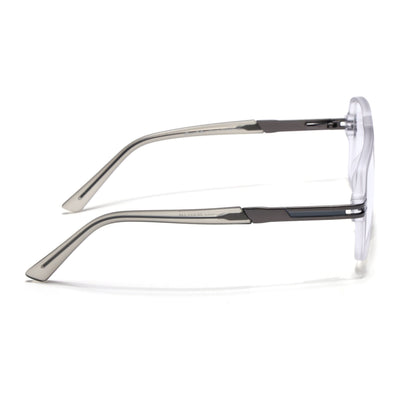 EyeJack Titex Matt Grey Wayfarer Eyeglasses for Men & Women (18905CL286-C6)