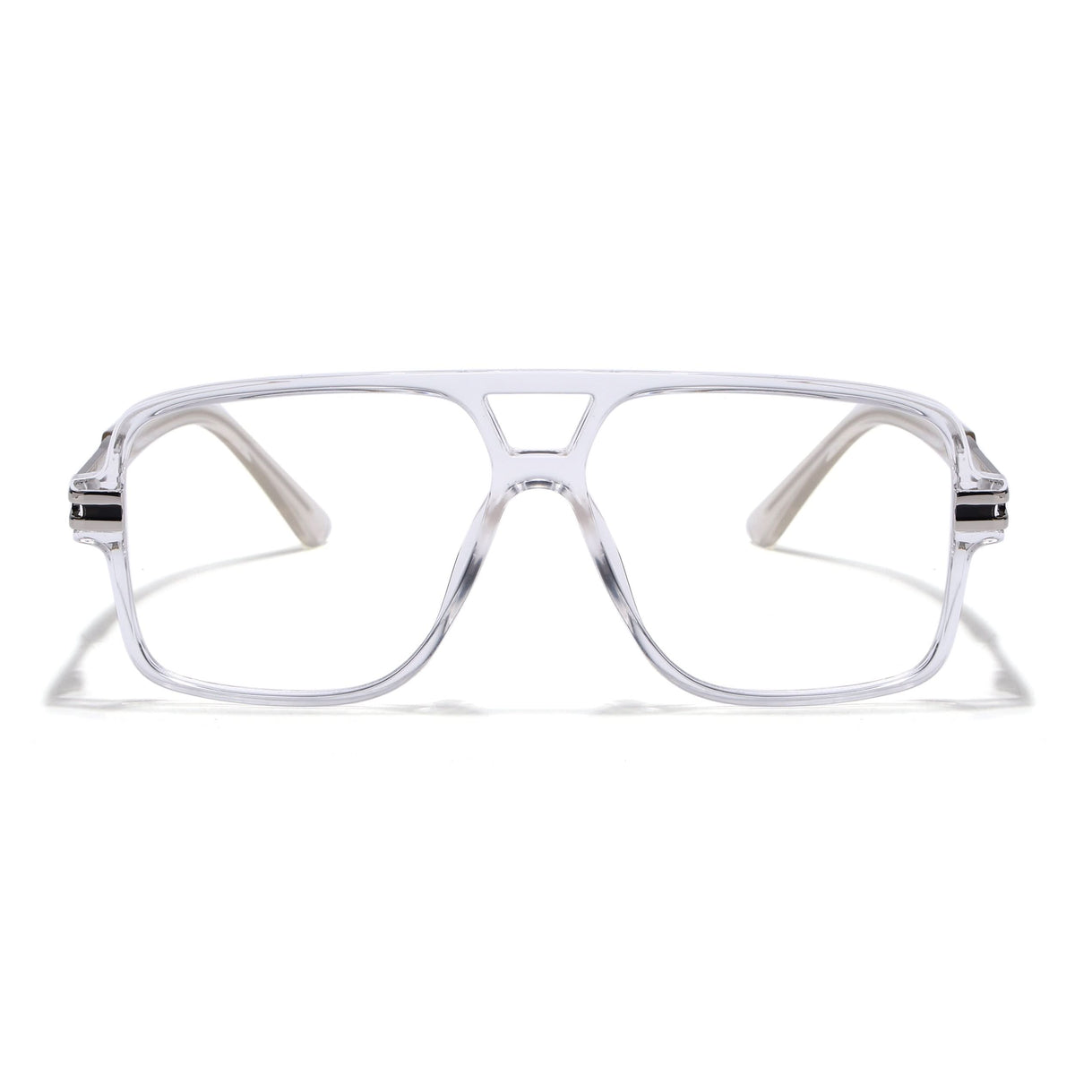 EyeJack Titex Transparent Wayfarer Eyeglasses for Men & Women (18905CL287-C7)
